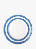 Cornishware Striped Lunch Plate, 24.5cm, Blue/White