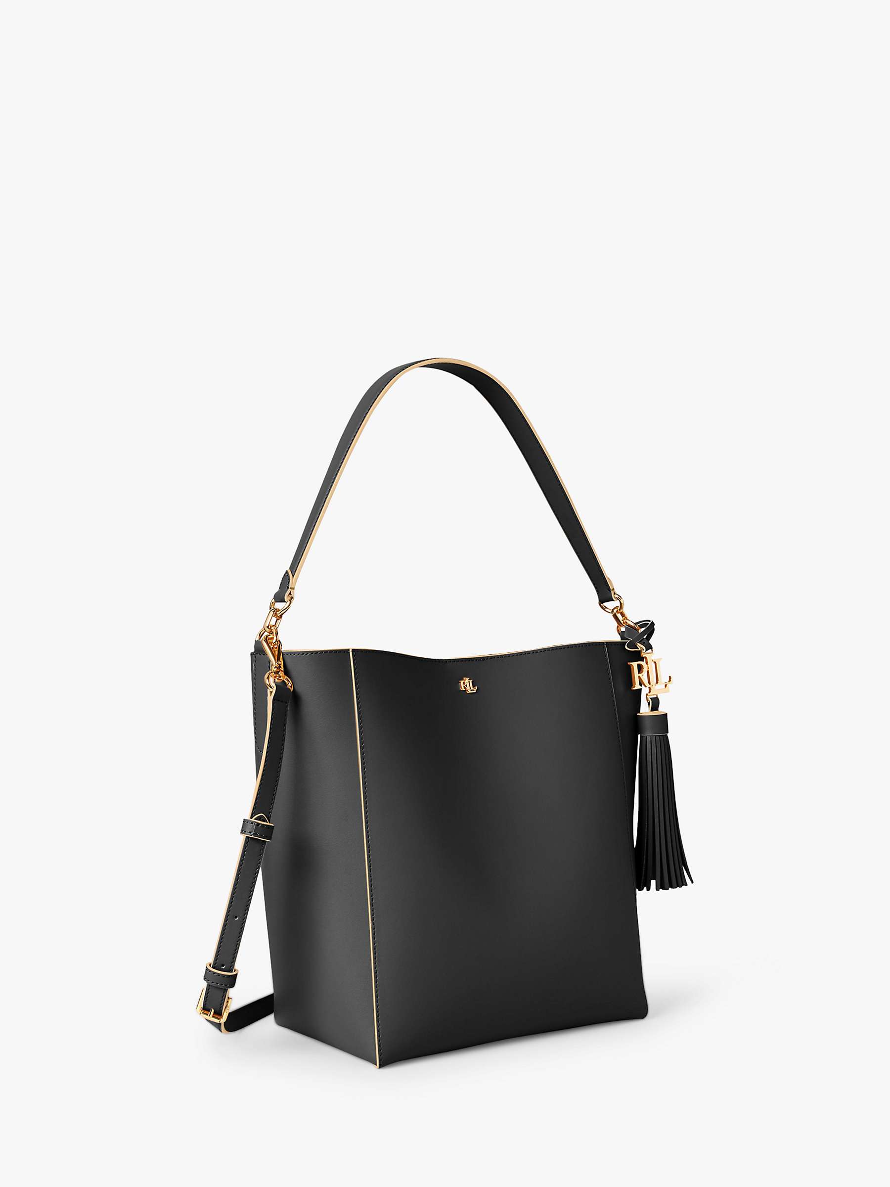 Lauren Ralph Lauren Medium Leather Snap Adley Shoulder Bag 