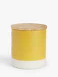 John Lewis & Partners Dipped Ceramic Kitchen Storage Jar with Bamboo Lid, 550ml