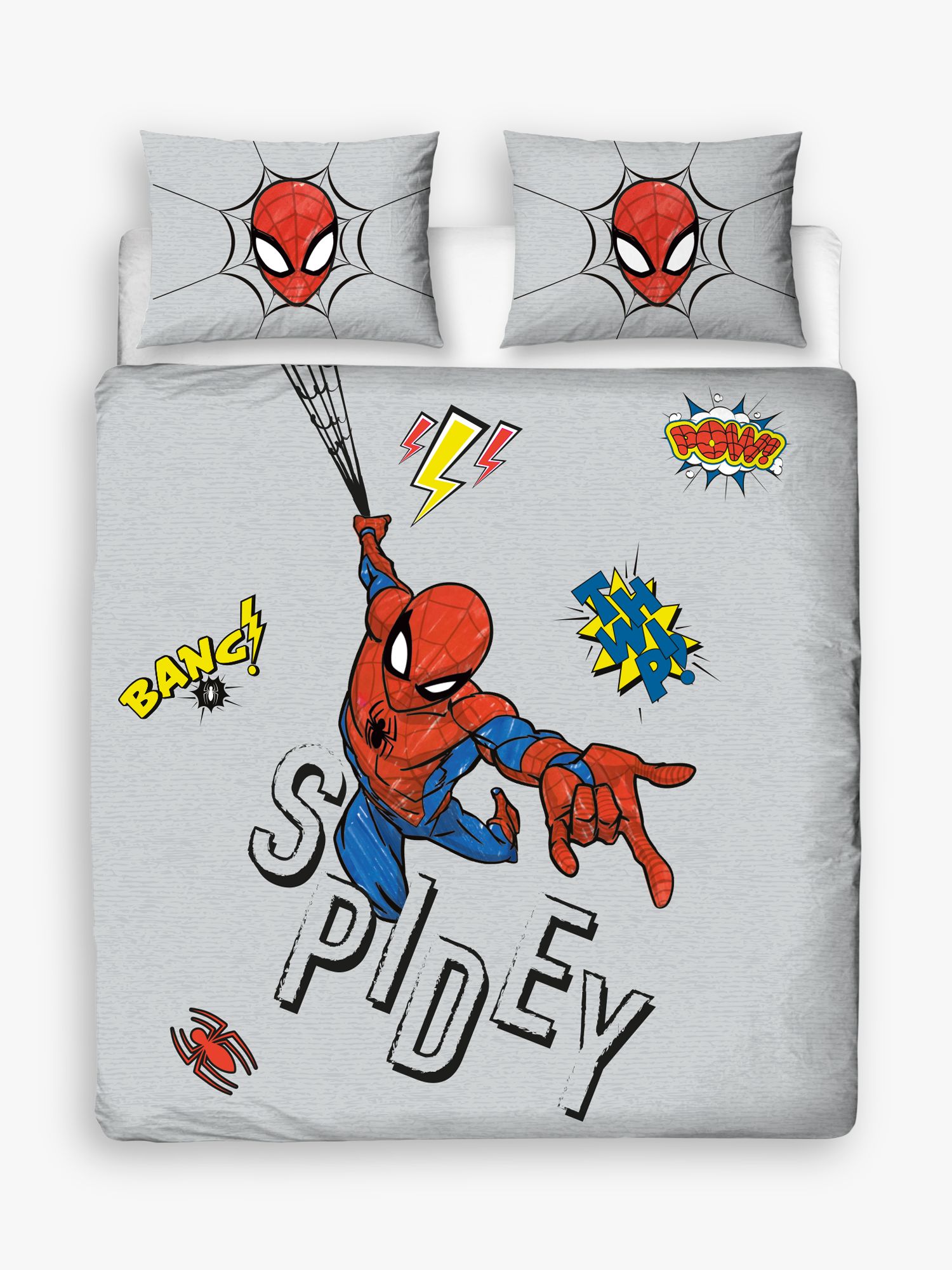 Twin Marvel Spider-Man Web Blue Bed Blanket 