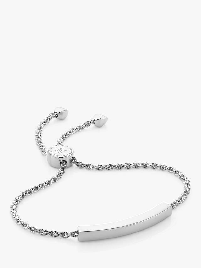 Monica Vinader Linear Rope Chain Bracelet, Silver 