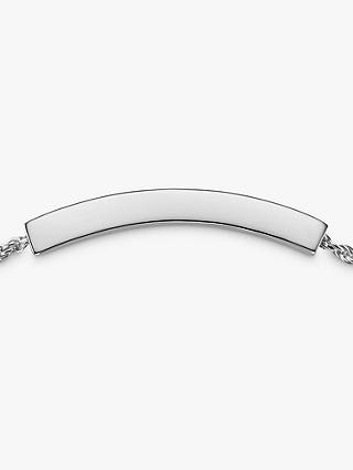 Monica Vinader Linear Rope Chain Bracelet, Silver 