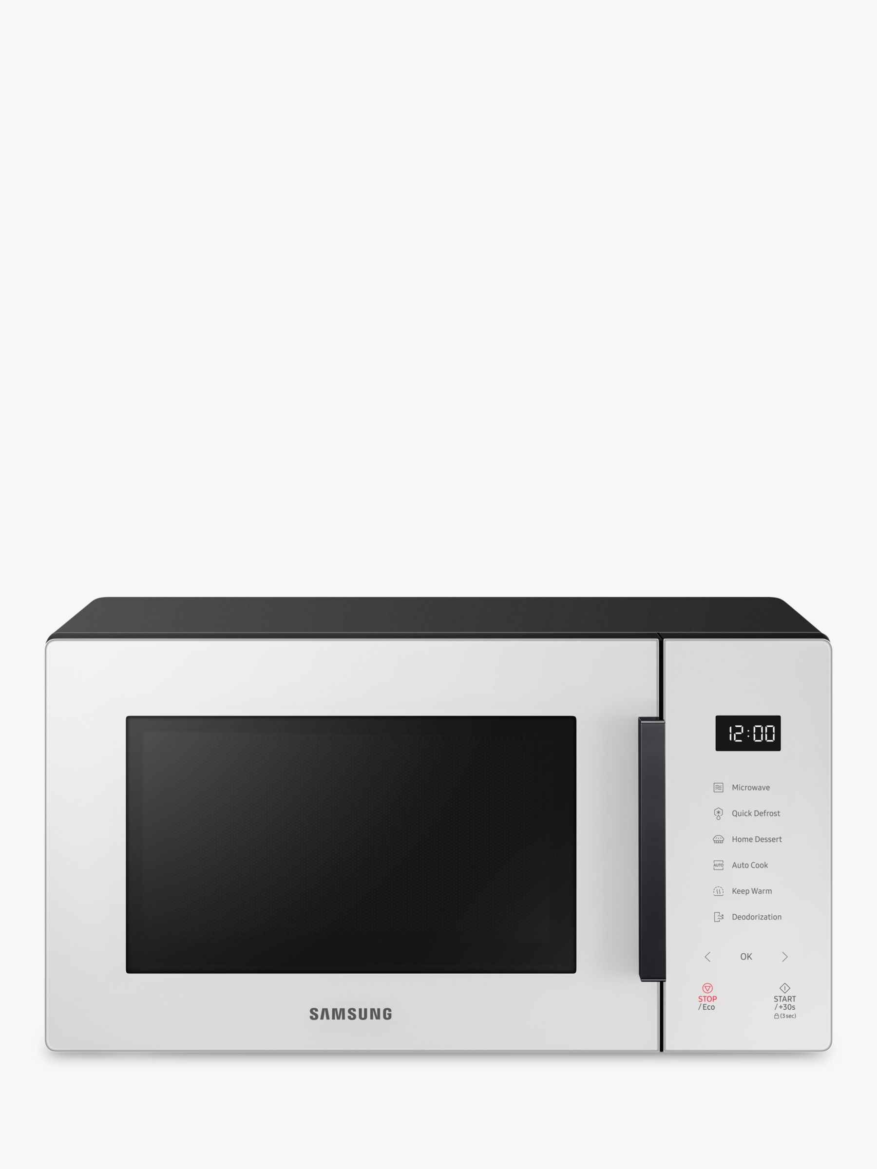 Ryg, ryg, ryg del Handel uheldigvis Samsung MS23T5018AE Freestanding Microwave, White