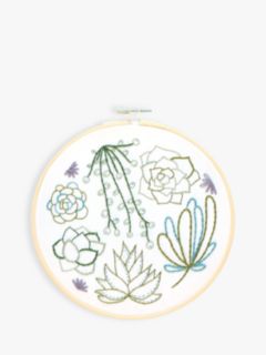Hawthorn Handmade Succulent Embroidery Kit