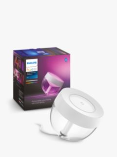 Philips Hue White and Colour Ambiance Iris LED Smart Table Lamp with Bluetooth, White