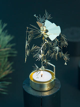 Pluto Produkter Pine Plated Iron Candle Holder