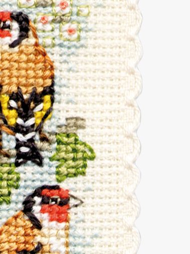 Textile Heritage Counted Cross Stitch Bookmark Kit - Goldfinches 
