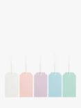 John Lewis & Partners Pastel Luggage Gift Tags, Pack of 10