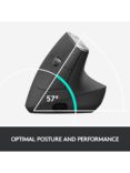 Logitech MX Vertical Advanced Ergonomic Mouse, Graphite