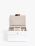 Stackers Mini Jewellery Box, White/Rose Gold