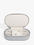 Stackers Oval Travel Jewellery Case, Pebble Grey