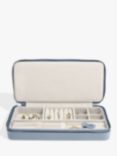 Stackers Sleek Necklace Travel Jewellery Box, Dusky Blue