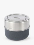 black+blum Leak-Proof Round Glass Lunch Pot & Case, 600ml, Slate