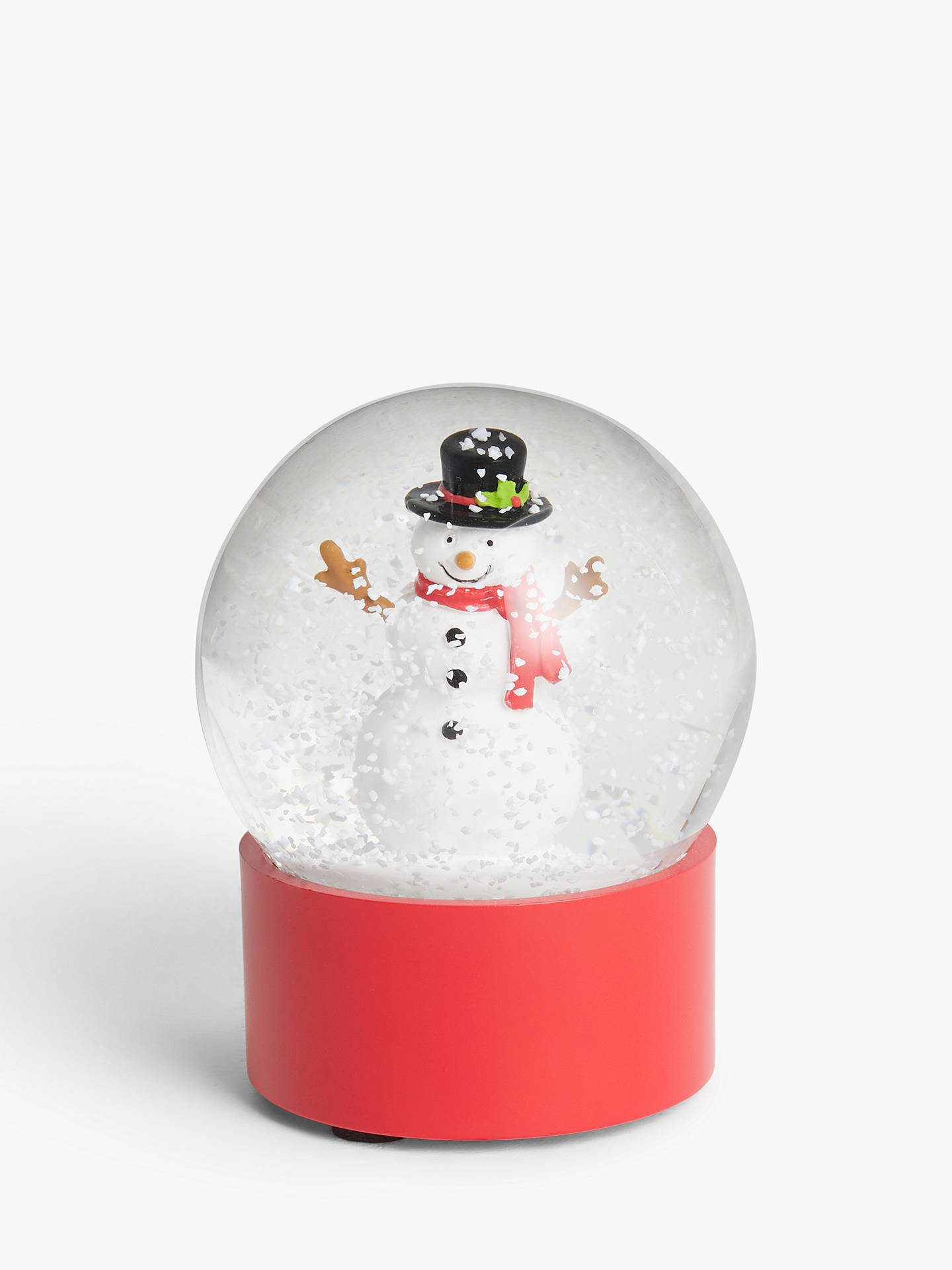 John Lewis & Partners Pop Art Small Snowman Snow Globe at John Lewis