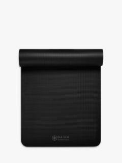 Gaiam Essentials Fitness 10mm Yoga Mat, Black