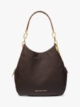 MICHAEL Michael Kors Lillie Logo Large Shoulder Bag, Brown