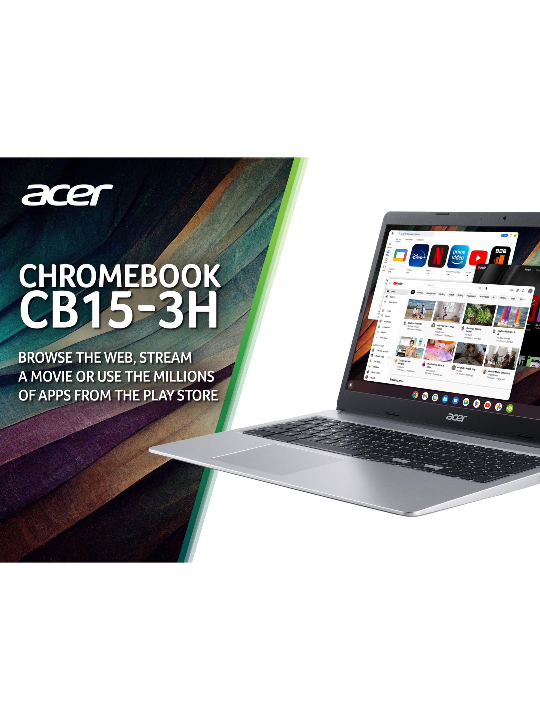 Acer 315 Chromebook Laptop Intel Pentium Processor 4GB RAM