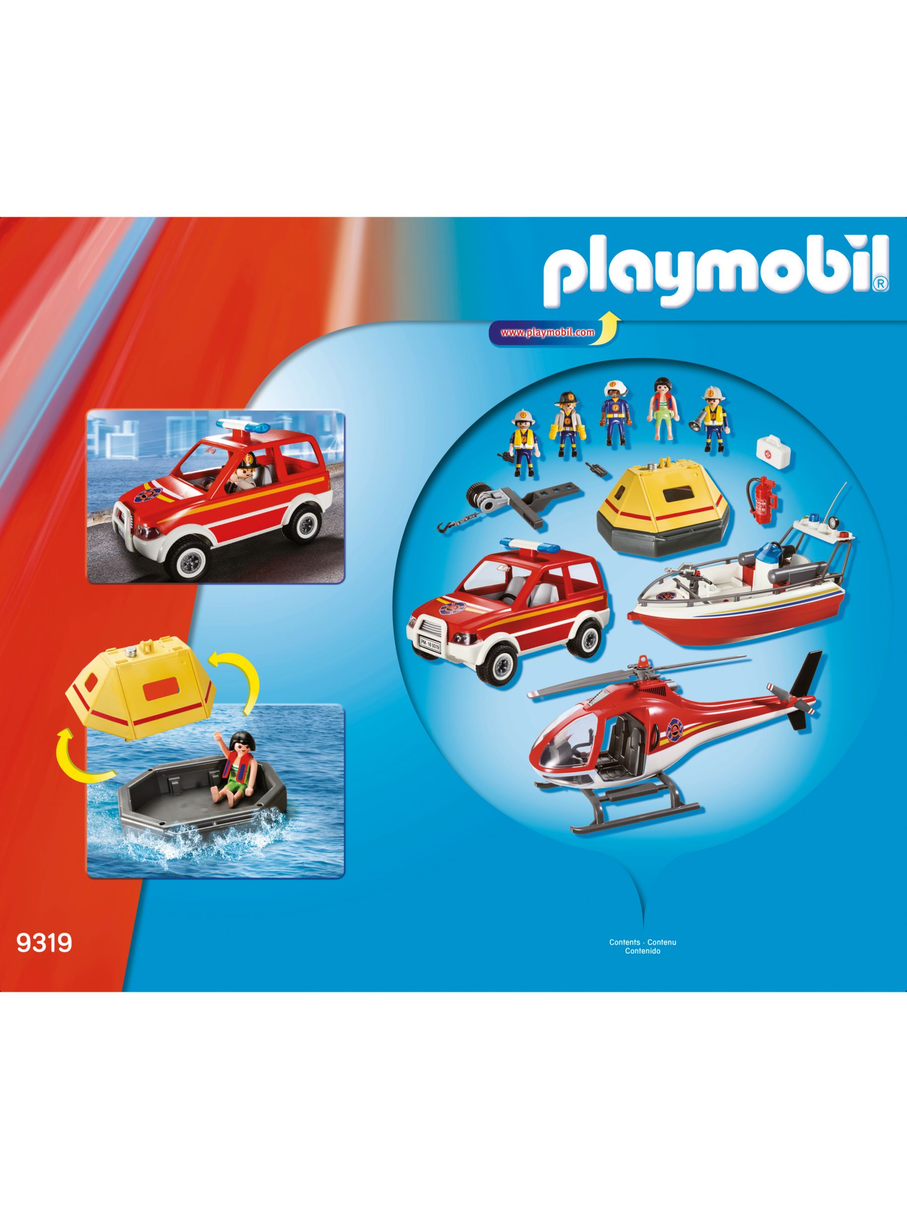 PLAYMOBIL City Action Fire Rescue Mission 9319 98 PEZZI toy playset 
