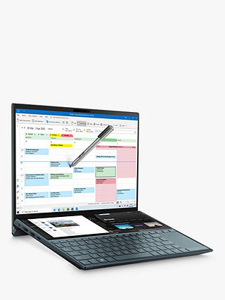 ASUS ZenBook Duo UX481FL-HJ093T Laptop with Stylus, Intel Core i7 Processor, 16GB RAM, 512GB SSD, 14" Full HD, Blue