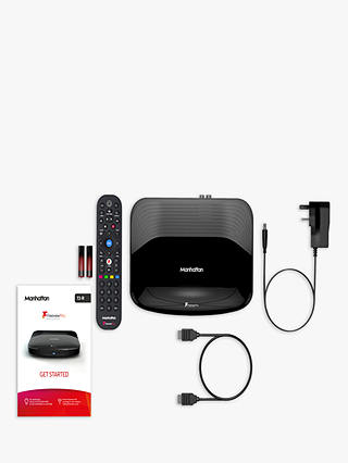 Manhattan T3-R HDR 4K Ultra HD Smart Freeview Play TV Recorder, 1TB, Black