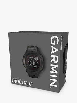 Garmin Instinct Solar, Solar-Powered Fitness Smart Watch, Graphite