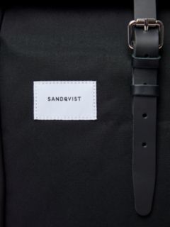 Sandqvist Dante Organic Cotton Backpack, Black