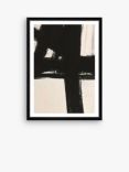 Nero 1 - Framed Print & Mount, 76 x 56cm, Black