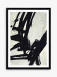 Nero 2 - Framed Print & Mount, 76 x 56cm, Black