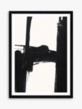 Nero 3 - Framed Print & Mount, 76 x 56cm, Black