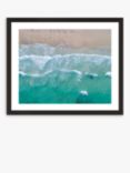 Shore - Framed Print & Mount, 56 x 66cm, Green