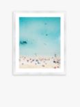 Beach Brella 3 - Framed Print & Mount, 56 x 66cm, Multi