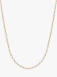 Leah Alexandra Mini Figaro Chain Necklace, Gold
