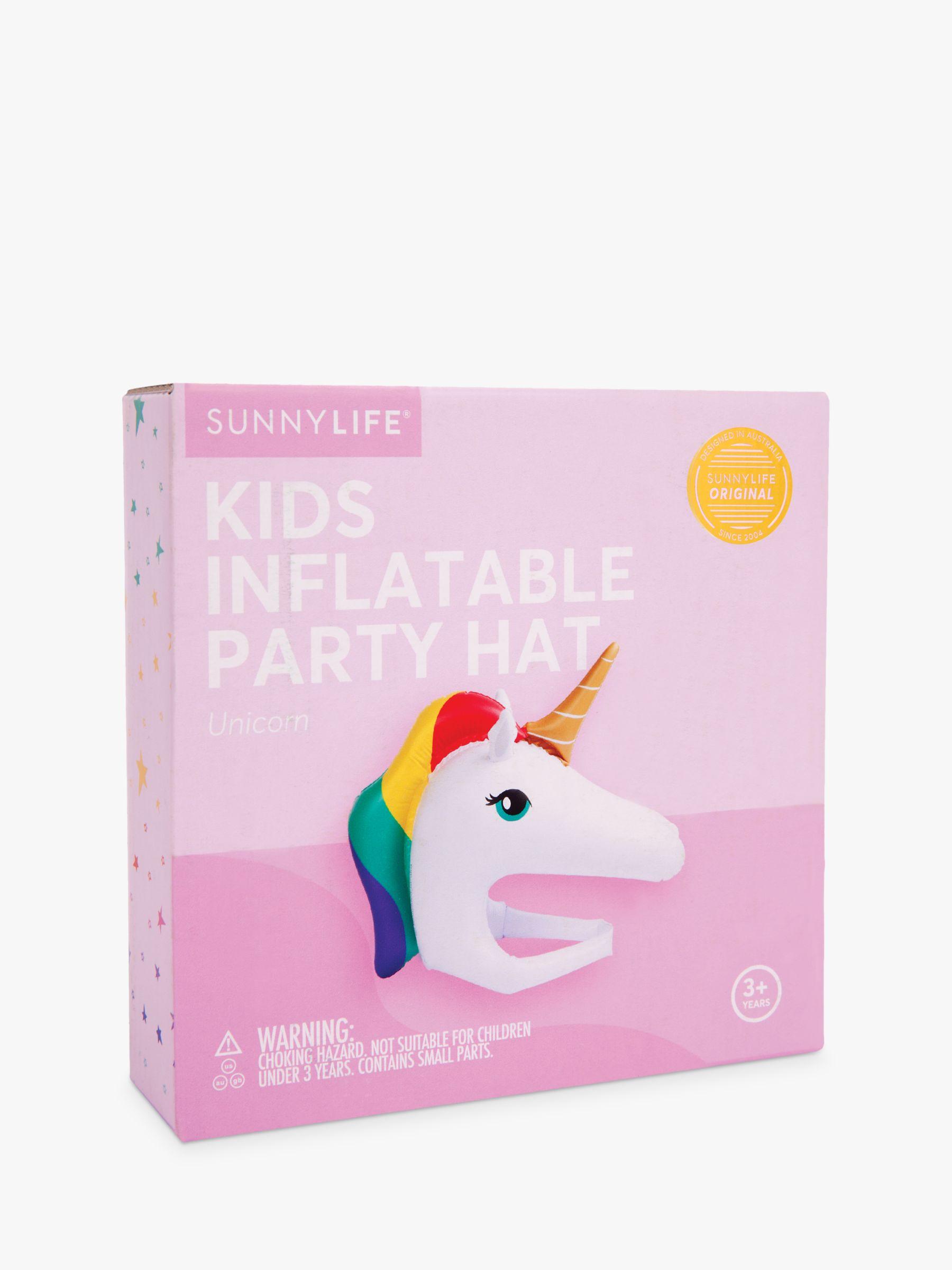 Sunnylife Children's Unicorn Inflatable Party Hat at John