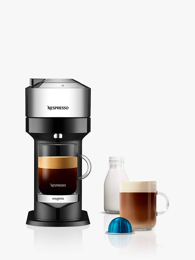 Nespresso Vertuo Next Coffee Machine by Magimix, Chrome