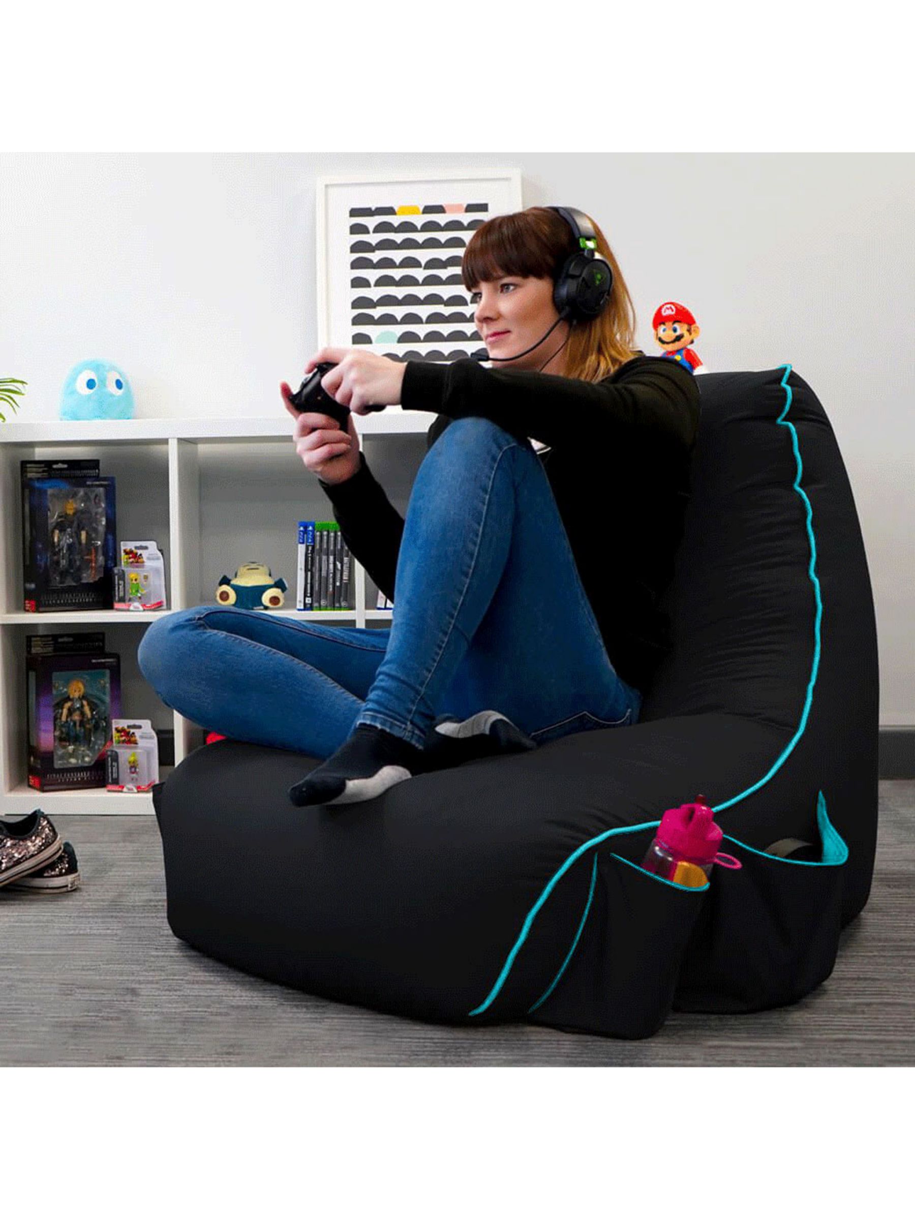 rucomfy rugame Gamer Indoor/ Outdoor Bean Bag Chair
