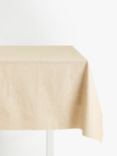 John Lewis & Partners Plain Acrylic PVC Tablecloth Fabric, Oatmeal