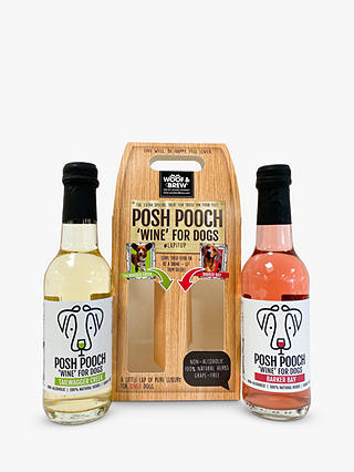 WOOF & BREW Posh Pooch Dog Wine Duo