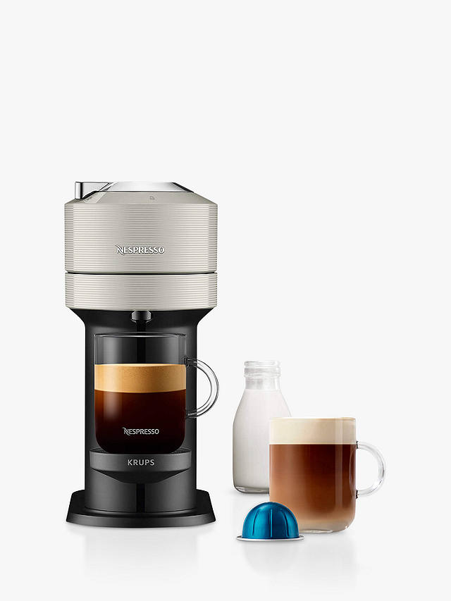Nespresso Vertuo Next Coffee Machine by KRUPS, Light Grey