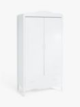 John Lewis Cloud Double Wardrobe, White