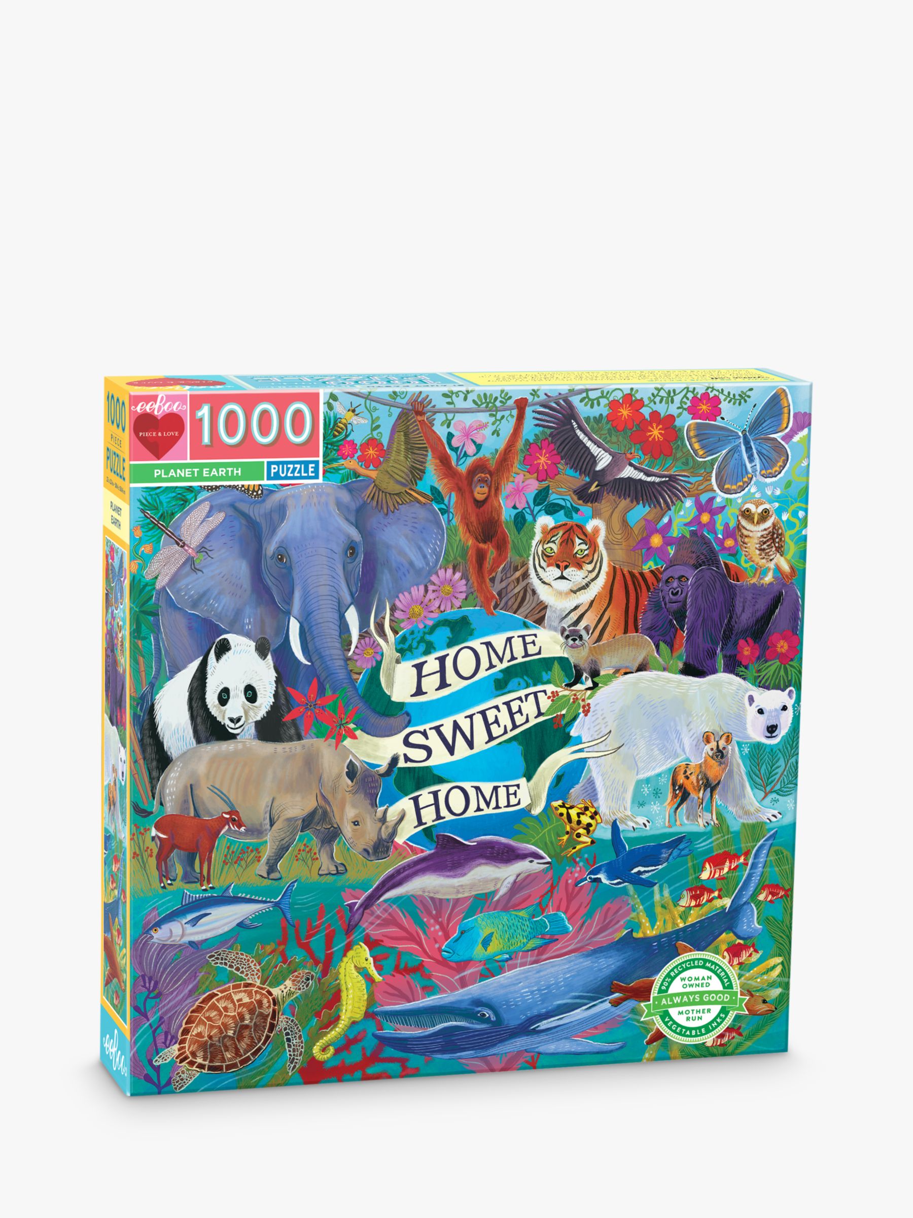 eeBoo Planet Earth Jigsaw Puzzle, 1000 Pieces