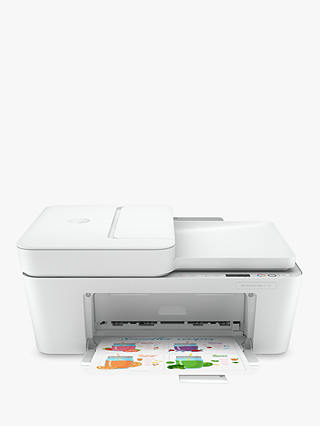 HP Deskjet Plus 4120 All-In-One Wireless Printer, HP Instant Ink Compatible with 3 Months Trial, White