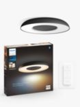 Philips Hue White Ambiance Still LED Smart Semi Flush Ceiling Light with Bluetooth and Dimmer Switch, White