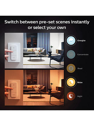 Philips Hue White Ambiance Still Led Smart Semi Flush Ceiling Light With Bluetooth And Dimmer Switch - Philips Hue White Ambiance Still Led Semi Flush Ceiling Light