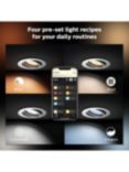 Philips Hue White Ambiance Milliskin GU10 LED Recessed Smart Spotlight with Bluetooth