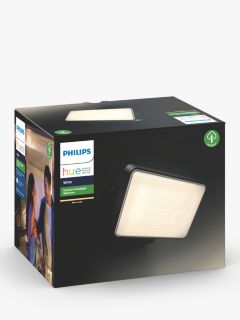Philips Hue White Ambiance Welcome LED Smart Outdoor Floodlight, Black