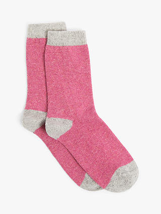 John Lewis Women's Wool Silk Blend Ankle Socks