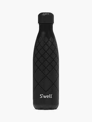 S'well Roxy Diamond Vacuum Insulated Stainless Steel Drinks Bottle, 500ml, Black