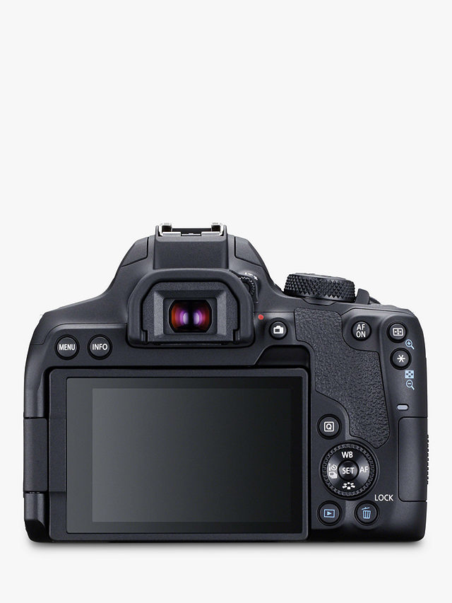 Canon EOS 850D Digital SLR Camera with 18-135mm Lens, 4K Ultra HD, 24.1MP, Wi-Fi, Bluetooth, Optical Viewfinder, 3" Vari-Angle Touch Screen, Black