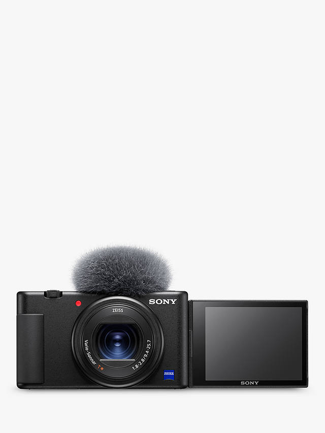johnlewis.com | Sony ZV-1 Compact Vlogging Camera with 24-70mm Lens, 2.7x Optical Zoom, 4K Ultra HD, 20.1MP, Wi-Fi, Bluetooth, 3” Vari-Angle Touch Screen, Black
