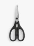 John Lewis ANYDAY Stainless Steel Kitchen Scissors, 8cm, Black